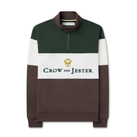 Mens Heavy 100% Cotton Rugby Quarter-Zip - Crow and Jester