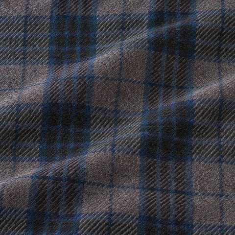 100% wool, British milled check tweed