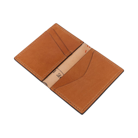 Cordovan Leather Card Holder - Crow and Jester