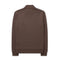 Mens Heavy 100% Cotton Quarter-Zip in Brown - Crow and Jester