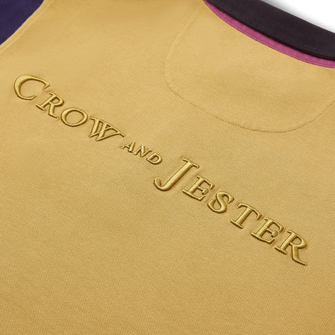 Mens Multi - Coloured Long Sleeve Polo - Crow and Jester