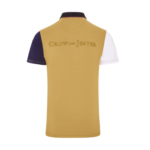 Mens Multi - Coloured Short Sleeve Polo - Crow and Jester