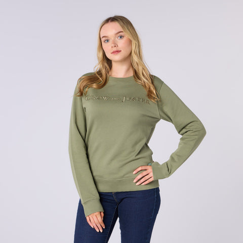 Womens Crew Neck Jumper - Crow and Jester